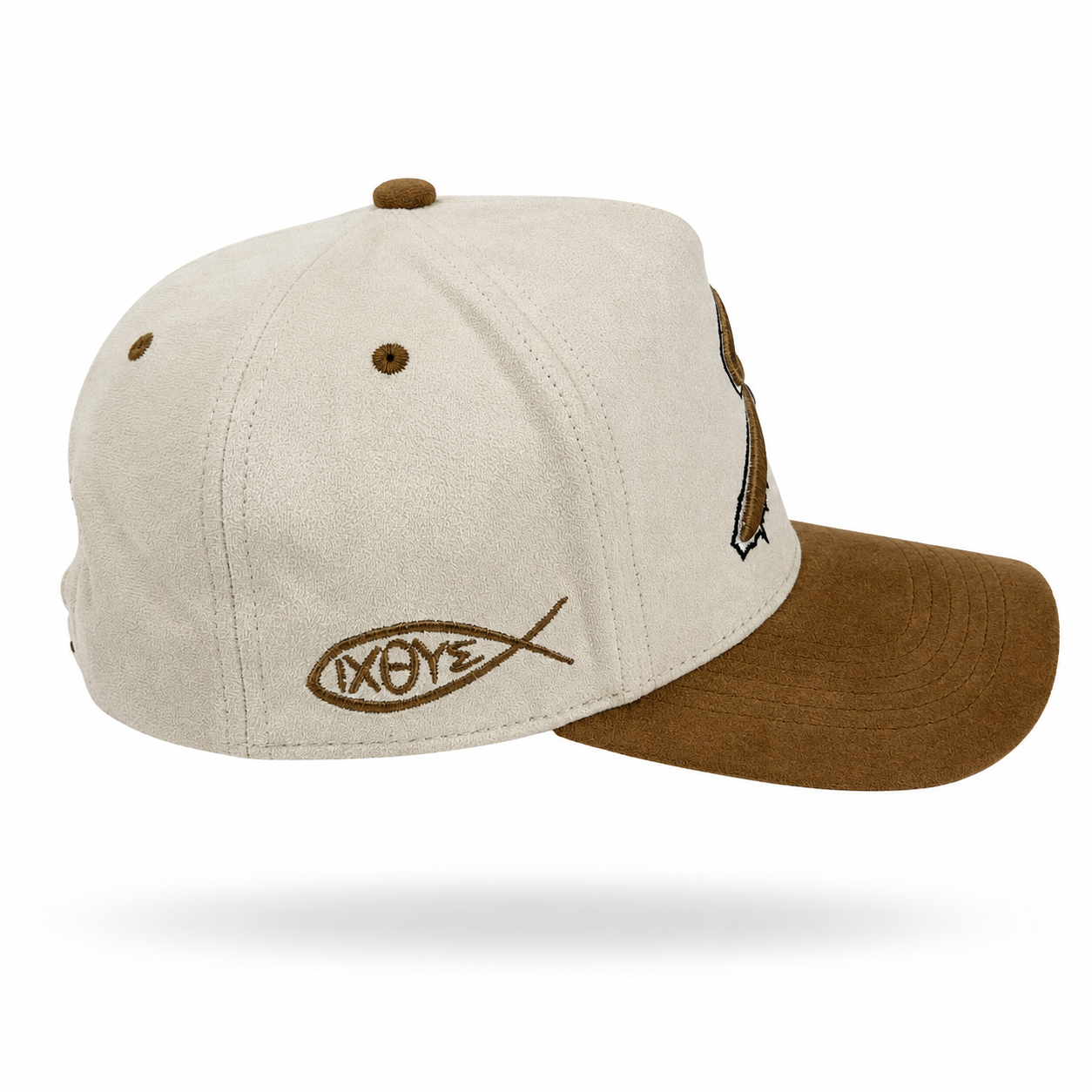 For Our Faith Hat (Off white & Brown)