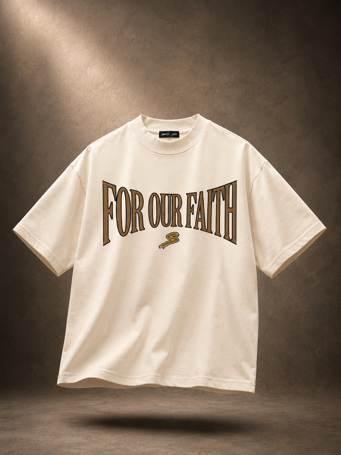 For Our Faith (Off-White & Brown)