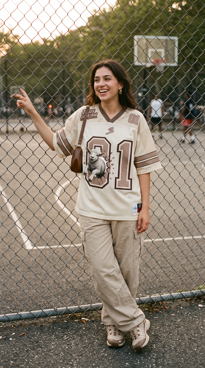 The Lost Sheep Jersey – Crema (Matthew 18:12 Edition)
