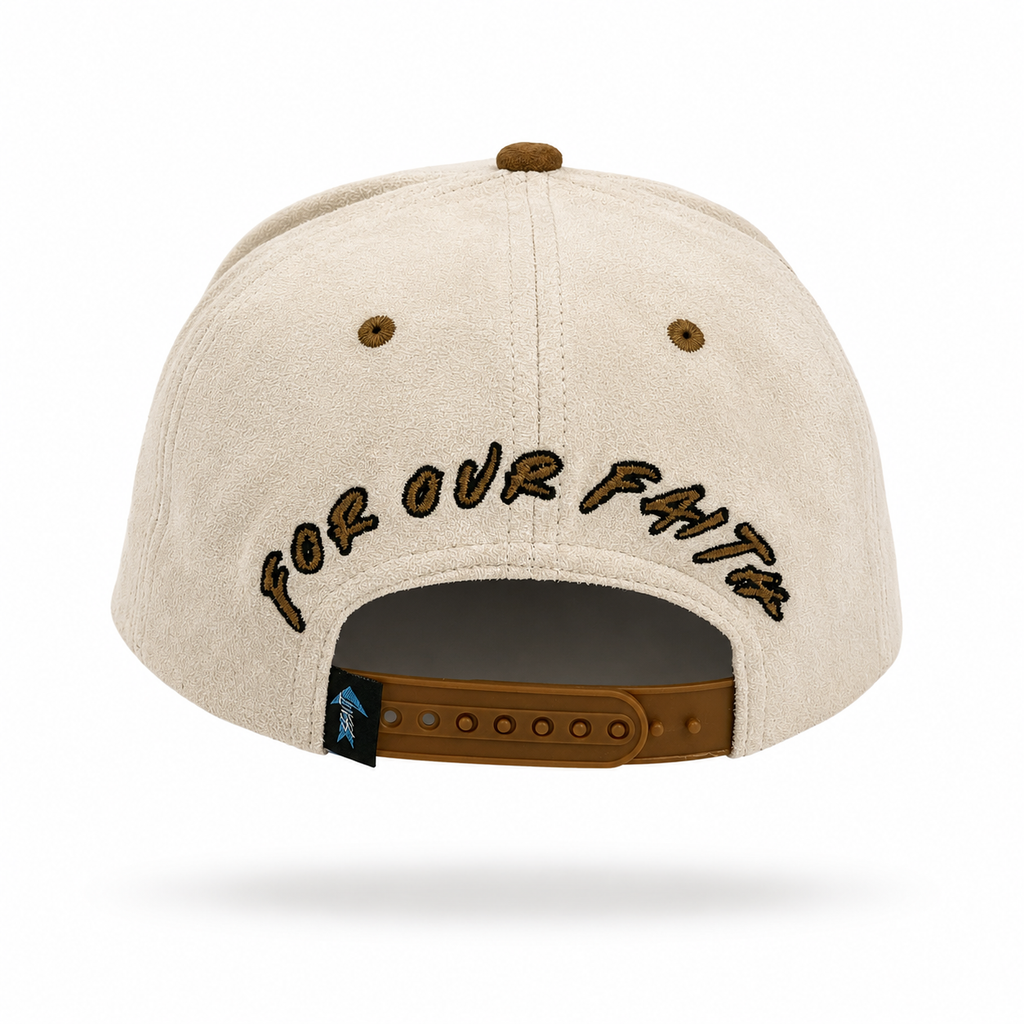 For Our Faith Hat (Off white & Brown)